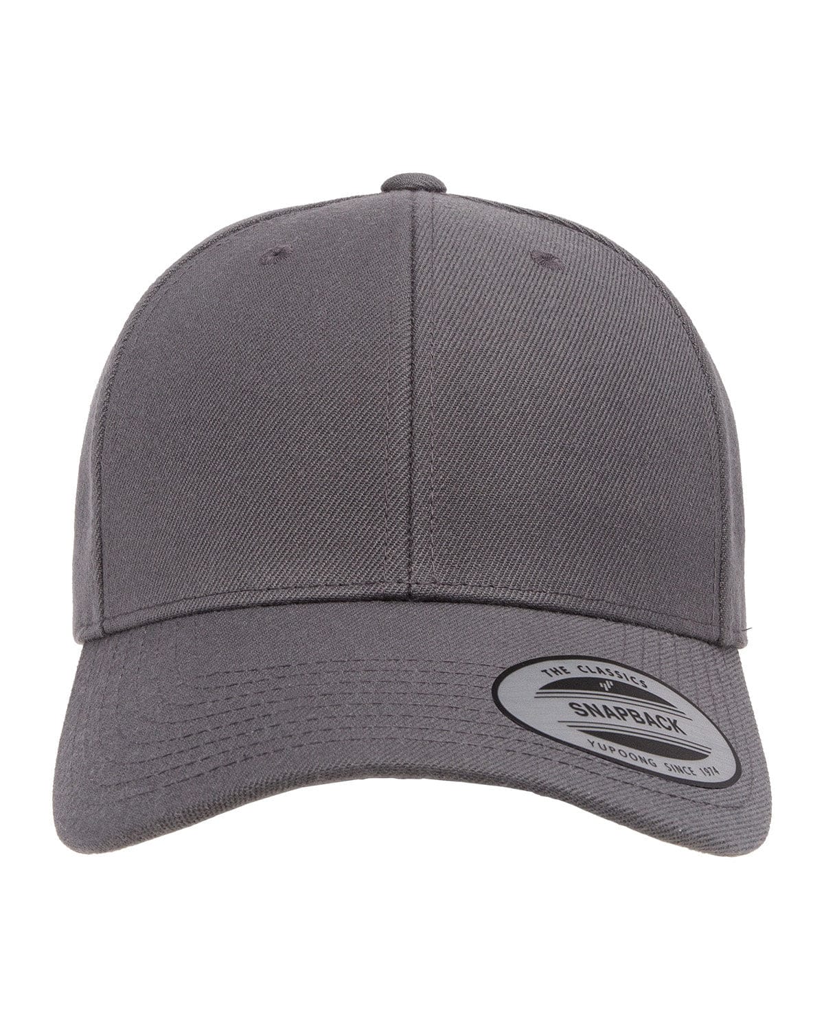 Yupoong Headwear OS / Dark Grey Yupoong 6789M: Premium Curved Visor Snapback