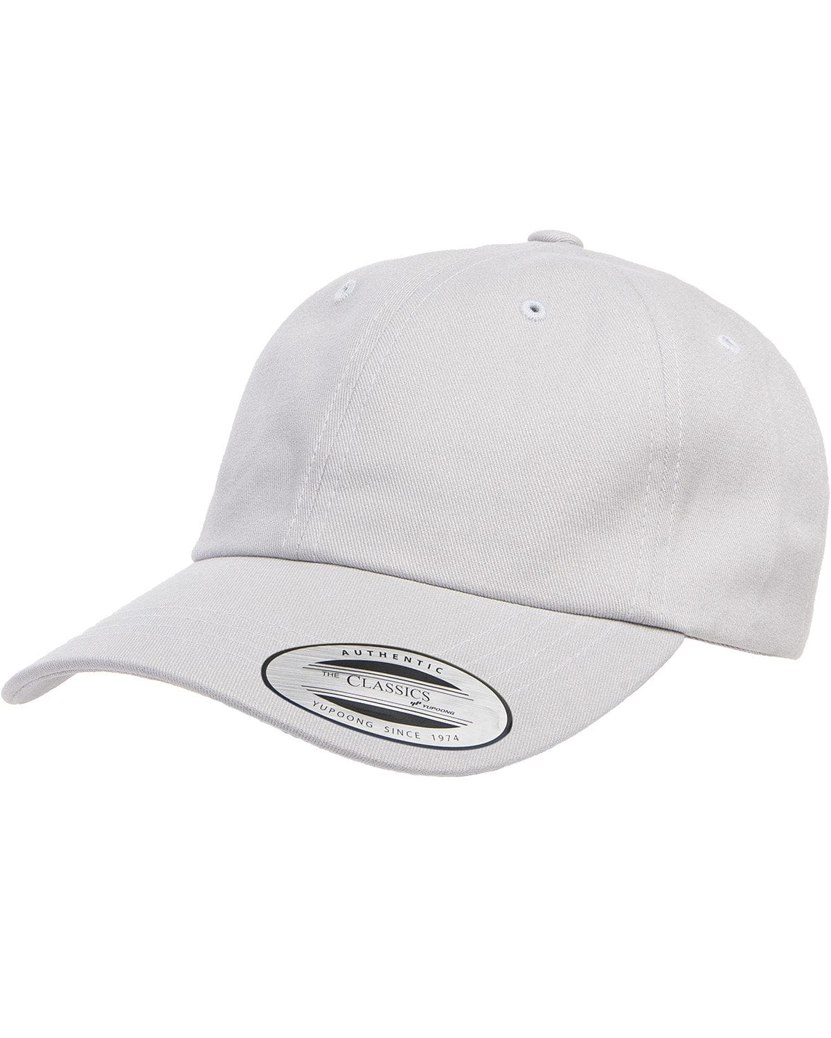 Yupoong Headwear OS / Light Grey Yupoong 6245PT: Adult Peached Cotton Twill Dad Cap