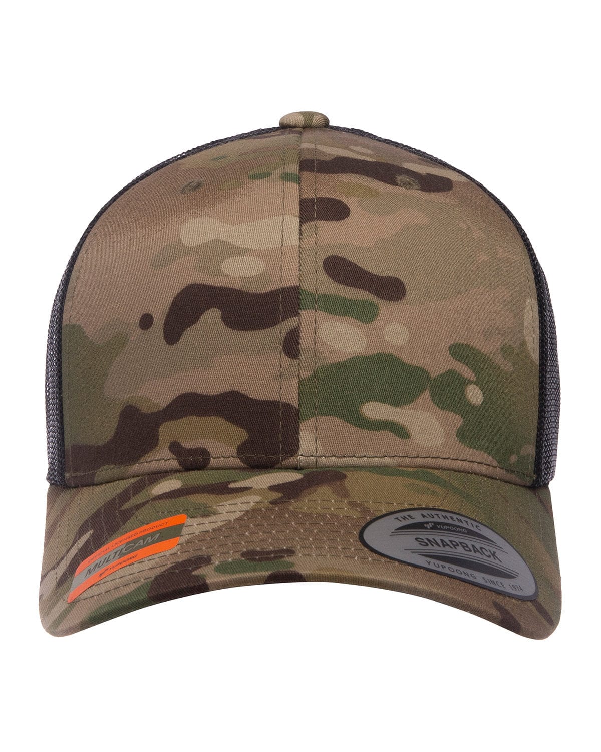 Yupoong Headwear OS / Multicam Yupoong 6606MC: YP Classics Retro Trucker Multicam Snapback