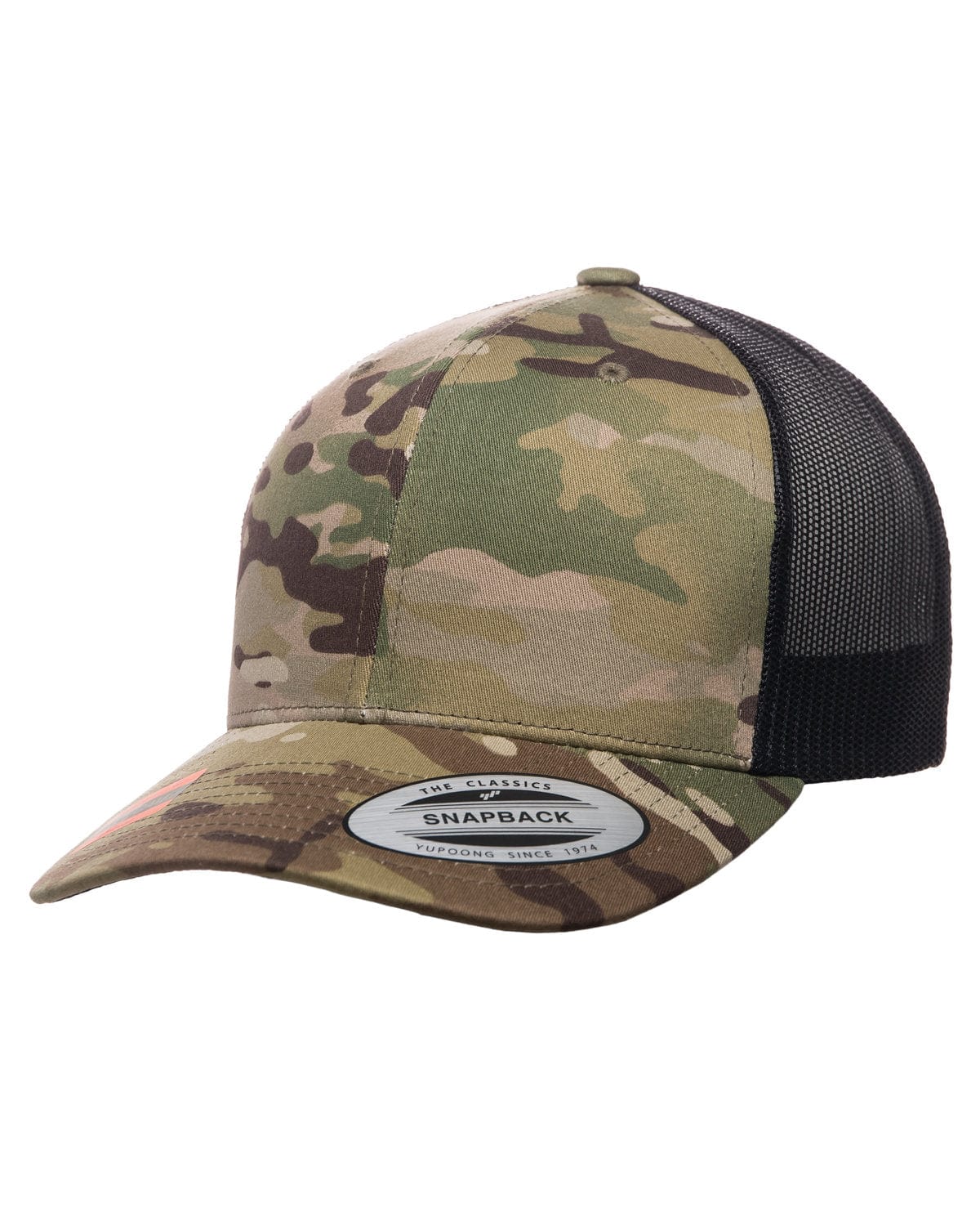 Yupoong Headwear OS / Multicam Yupoong 6606MC: YP Classics Retro Trucker Multicam Snapback