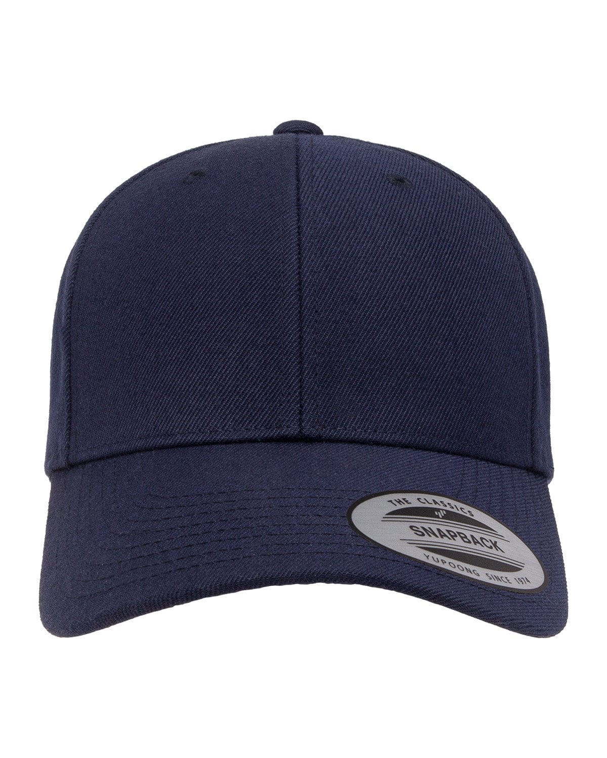 Yupoong Headwear OS / Navy Yupoong 6789M: Premium Curved Visor Snapback