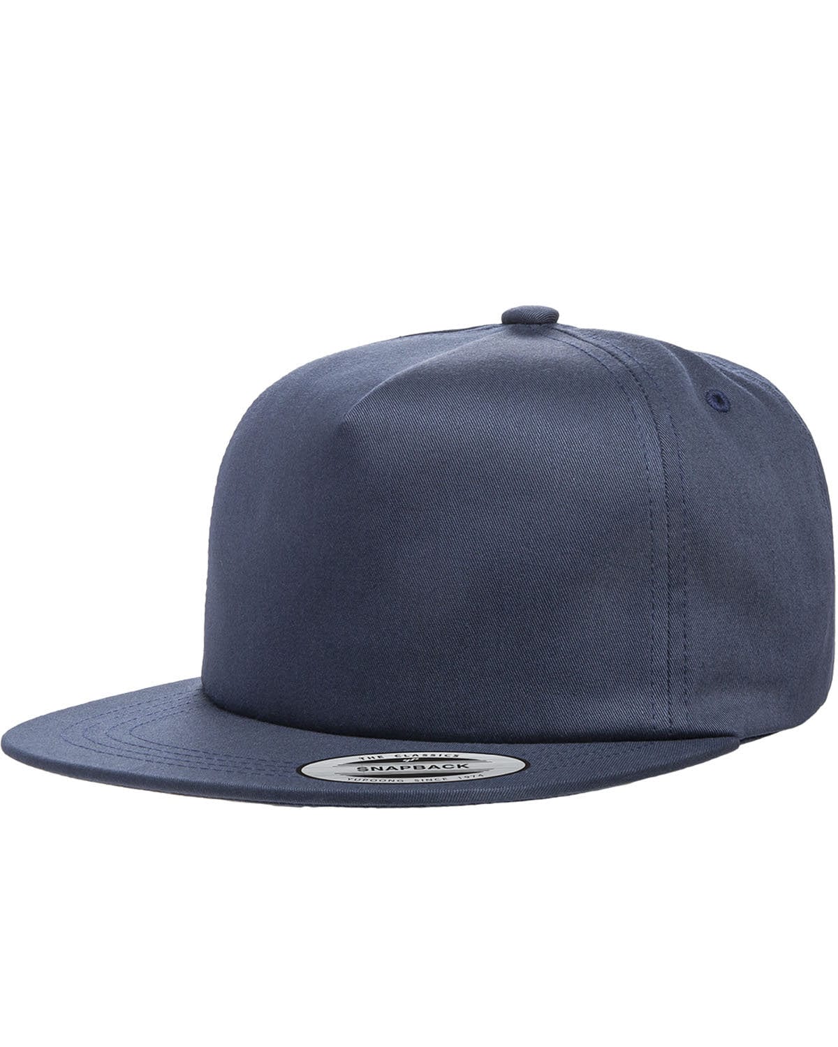 Yupoong Headwear OS / Navy Yupoong Y6502: Adult Unstructured 5-Panel Snapback Cap