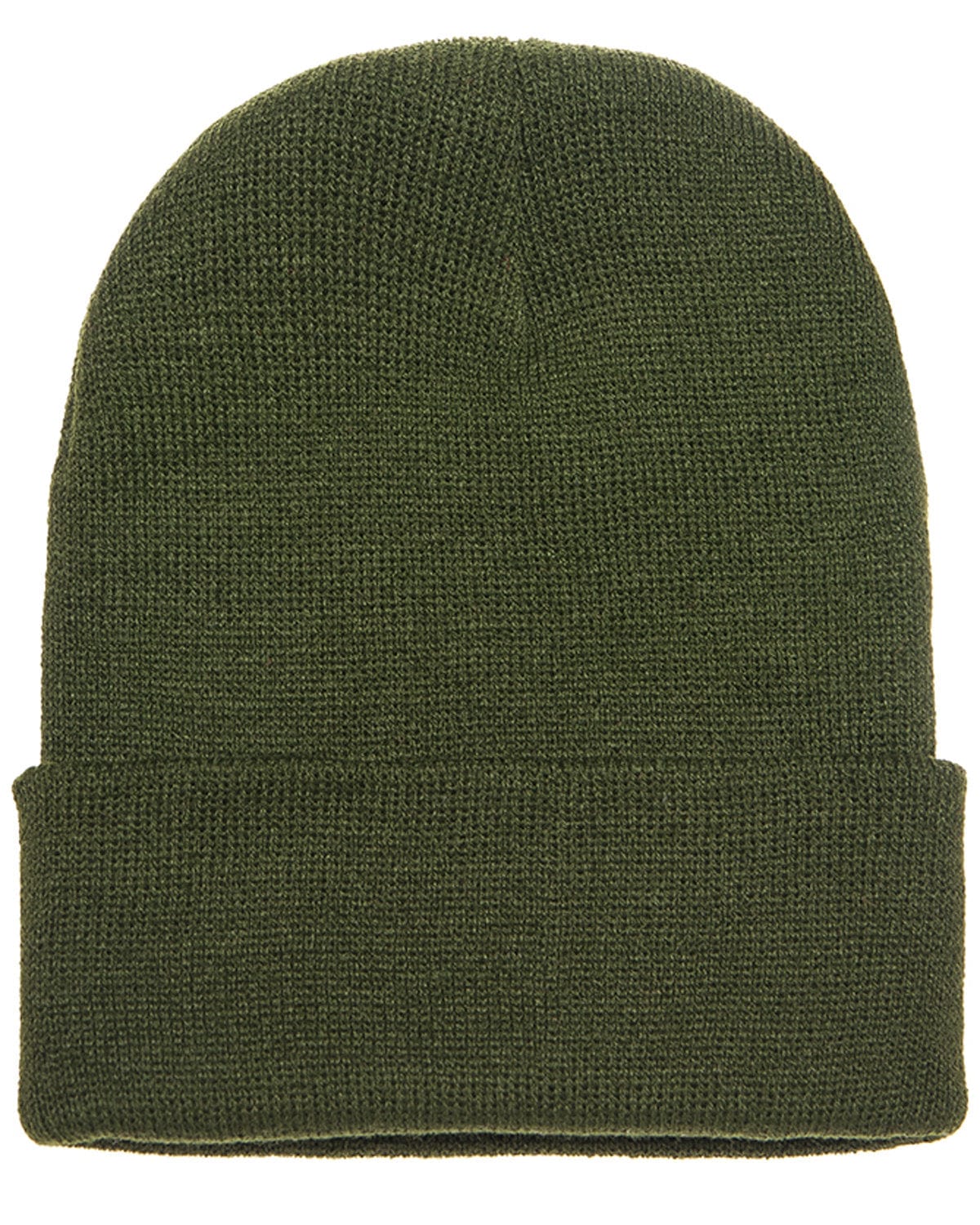 Yupoong Headwear OS / Olive Yupoong 1501: Adult Cuffed Knit Beanie