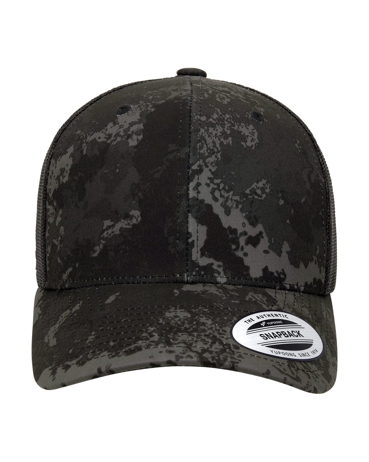 Yupoong Headwear OS / Poseidon Black Yupoong 6606VC: Classics Veil Camo Retro Trucker Hat