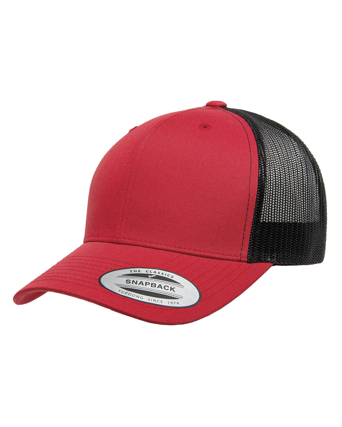 Yupoong Headwear OS / Red/ Black Yupoong 6606: Adult Retro Trucker Cap