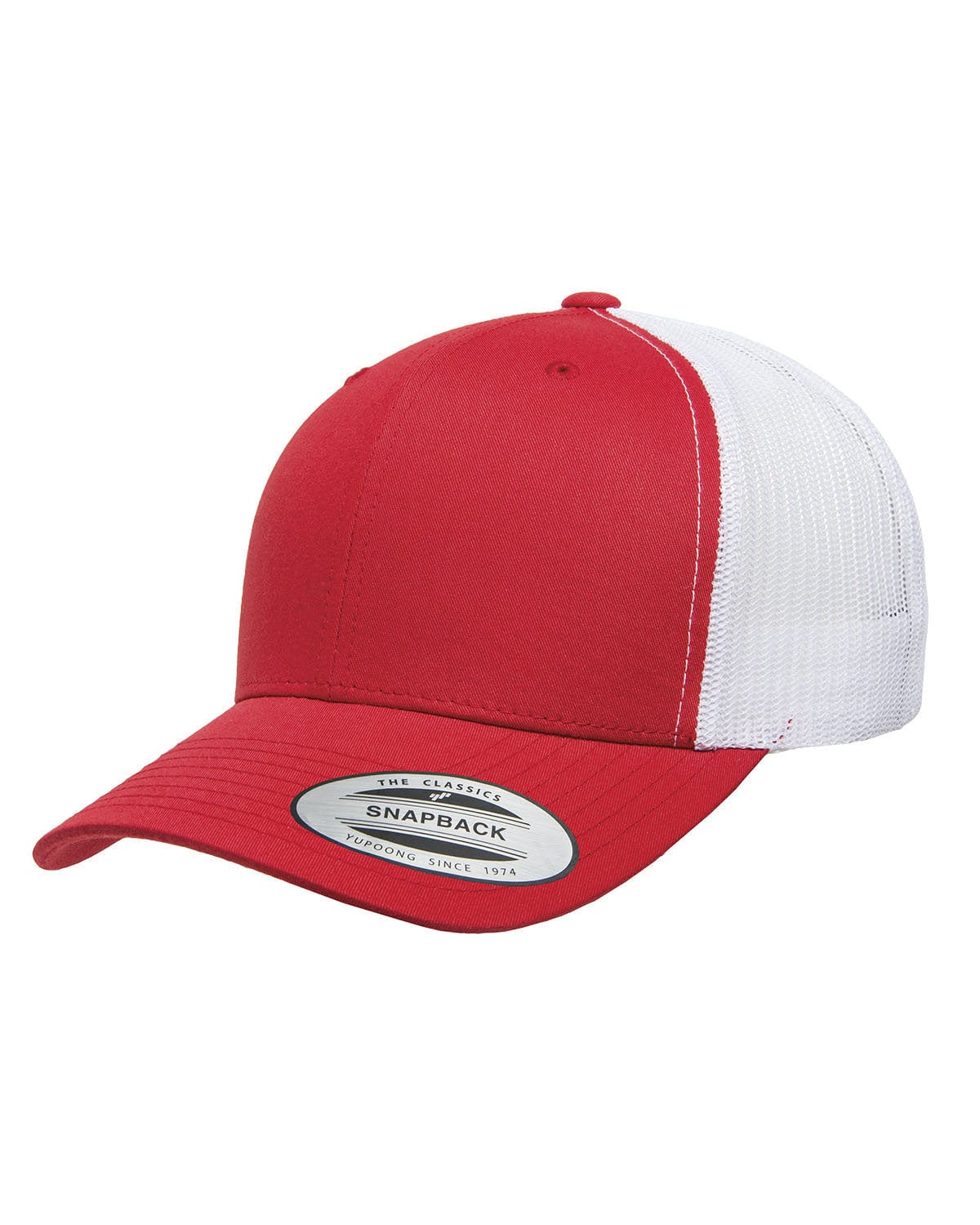 Yupoong Headwear OS / Red/ White Yupoong 6606: Adult Retro Trucker Cap
