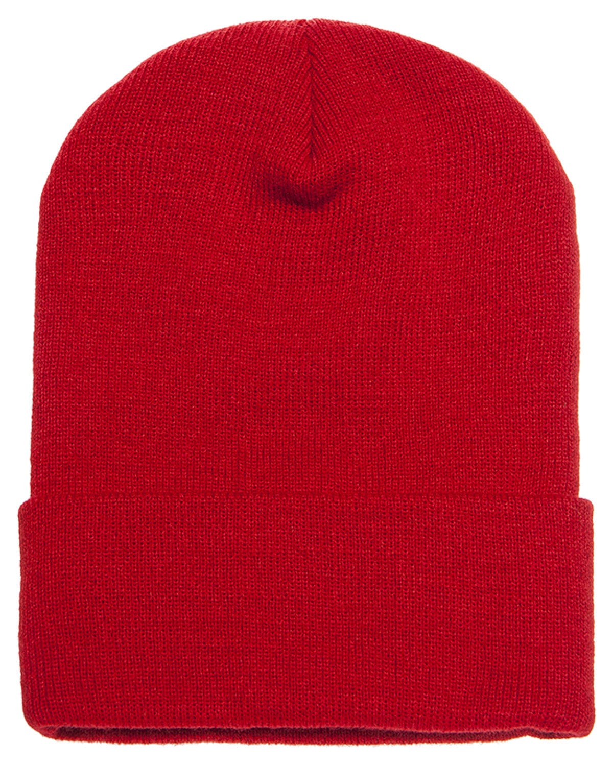 Yupoong Headwear OS / Red Yupoong 1501: Adult Cuffed Knit Beanie
