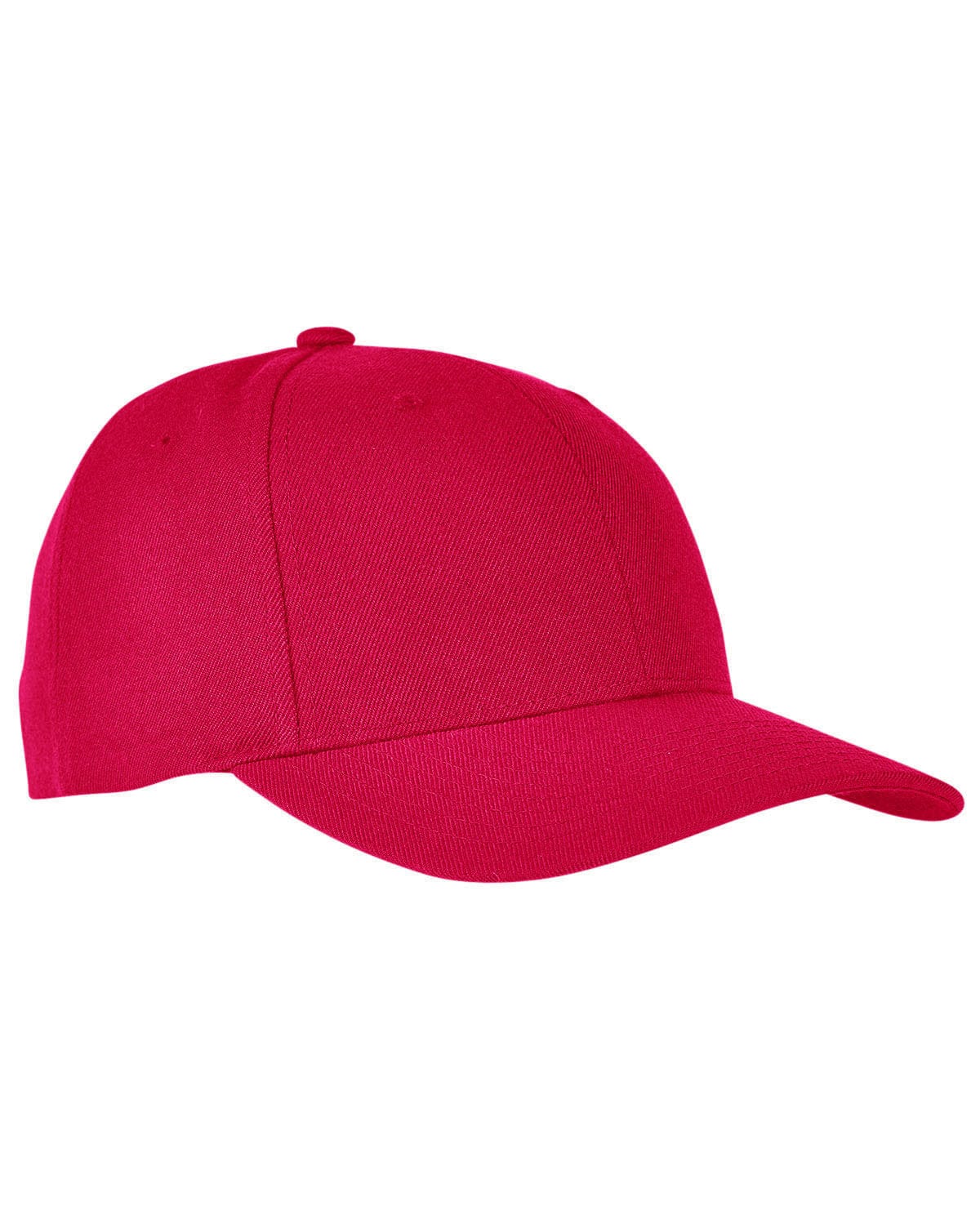Yupoong Headwear OS / Red Yupoong 6789M: Premium Curved Visor Snapback