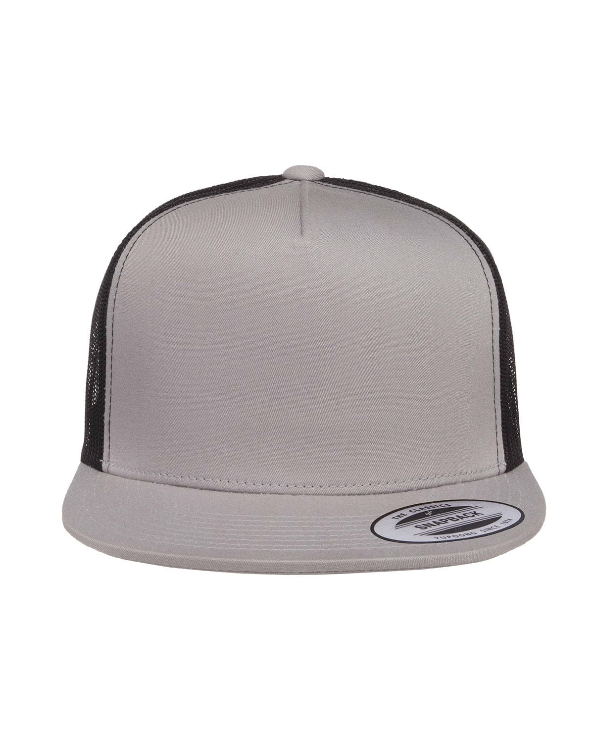 Yupoong Headwear OS / Silver/ Black Yupoong 6006 Adult 5-Panel Classic Trucker Cap