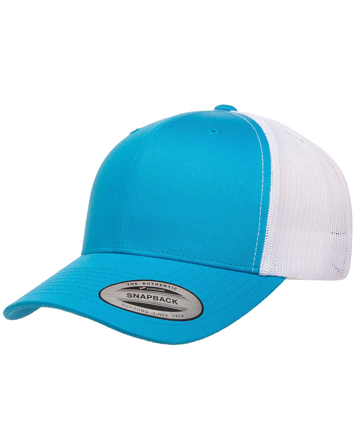 Yupoong Headwear OS / Turquoise/ White Yupoong 6606: Adult Retro Trucker Cap