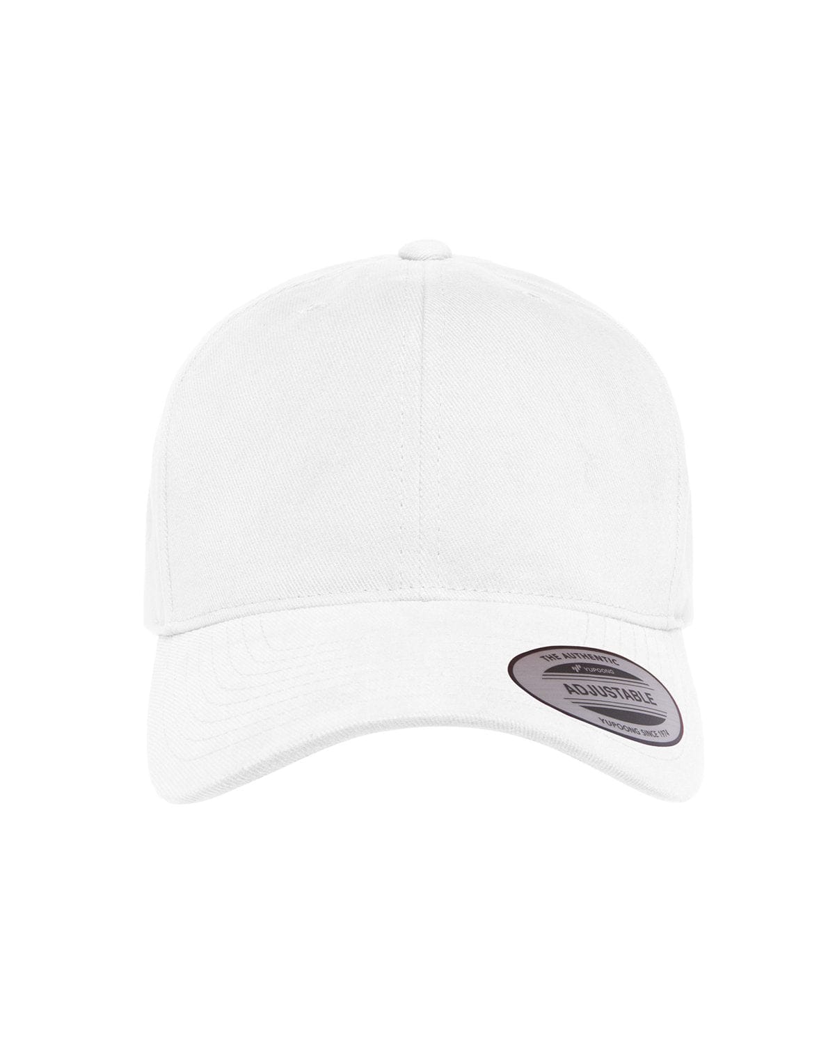 Yupoong Headwear OS / White Yupoong 6363V: Adult Brushed Cotton Twill Mid-Profile Cap
