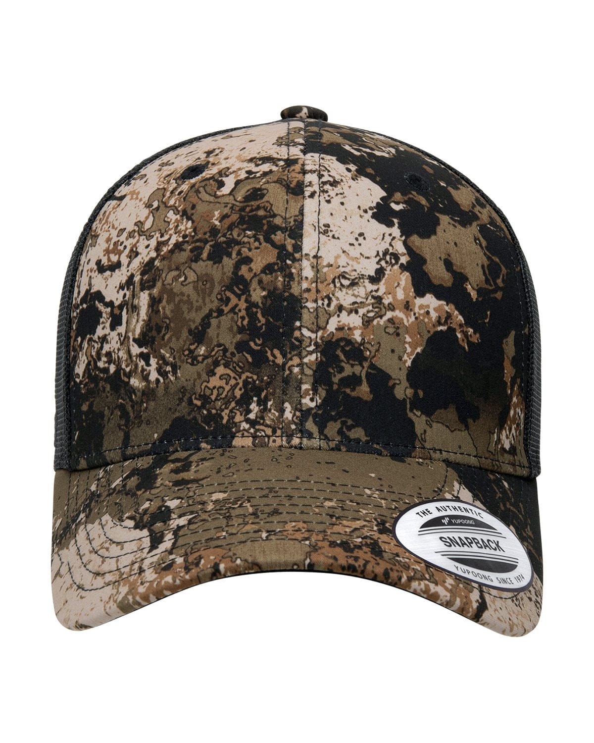 Yupoong Headwear OS / Wideland Yupoong 6606VC: Classics Veil Camo Retro Trucker Hat